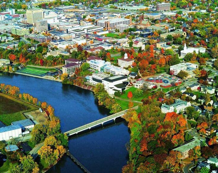 An aerial photograph of Appleton, Wisconsin. Appleton, Wisconsin is a location served by Rosenow Customs.
