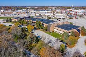 Aerial photograph of Ashwaubenon, Wisconsin. Ashwaubenon, Wisconsin is a location served by Rosenow Customs.