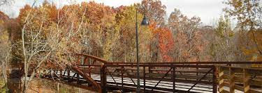 A bridge in a wooded area in Little Chute, Wisconsin. Little Chute, Wisconsin is a location served by Rosenow Customs.